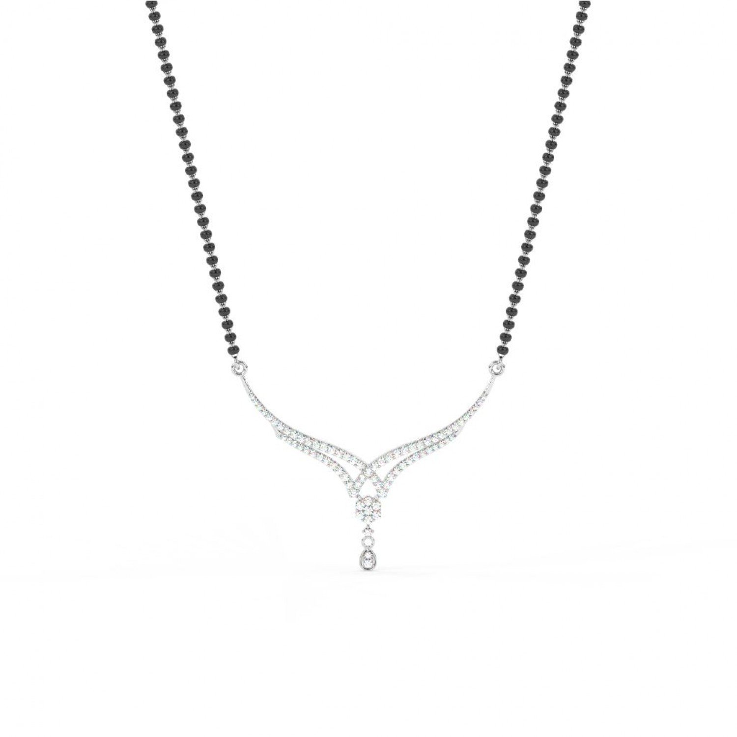 Silver Layered Stunning Mangalsutra Silver Layered Stunning Mangalsutra