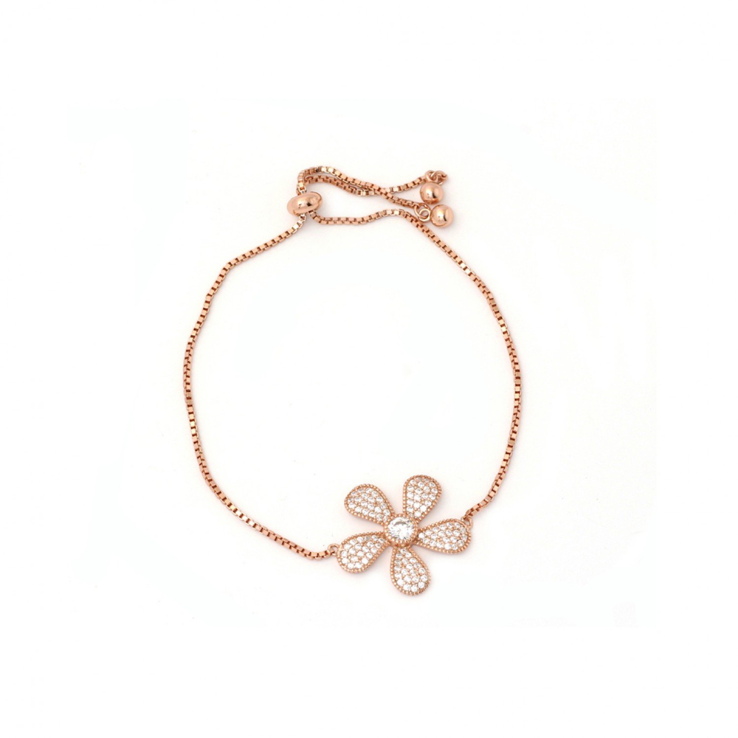 Rose Gold Bluestar Floral Bracelet Rose Gold Bluestar Floral Bracelet