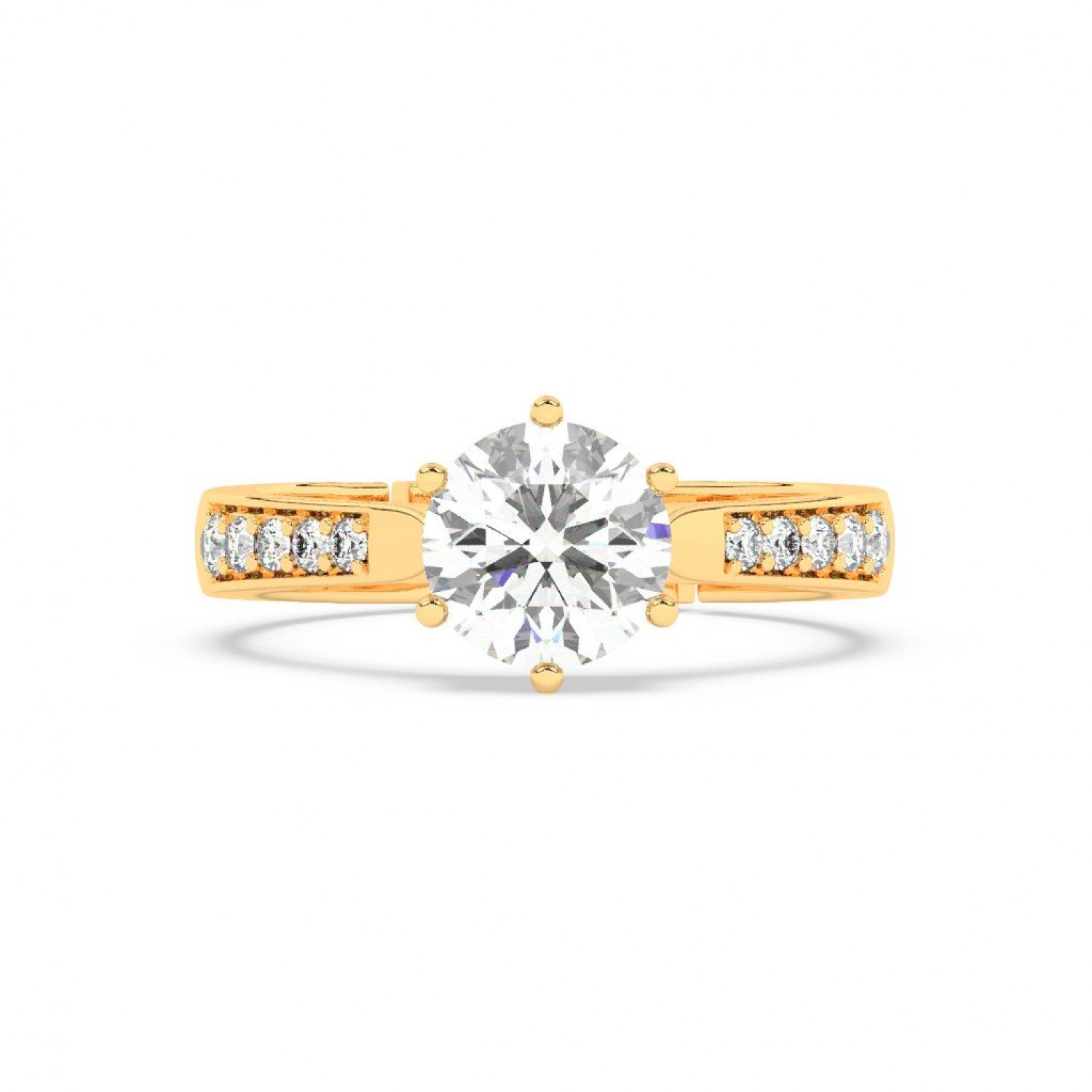 Gold Classic Zircon Solitare Ring Gold Classic Zircon Solitare Ring