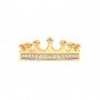 Gold Zircon Crown Ring