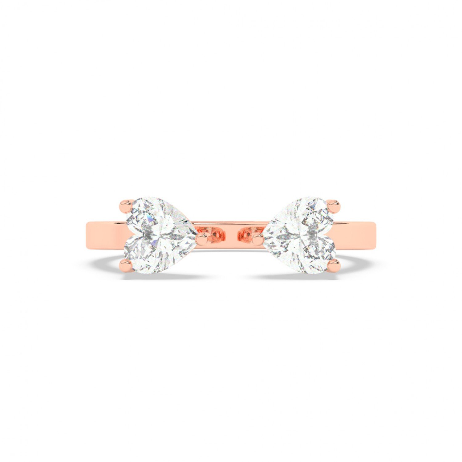 Rose Gold Zircon Heart Ring Rose Gold Zircon Heart Ring