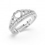 Silver Classic Crown Ring