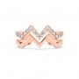 Rose Gold Zig Zag Band