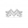 Silver Zig Zag Band