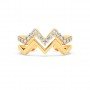 Gold Zig Zag Band