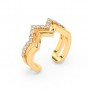 Gold Zig Zag Band