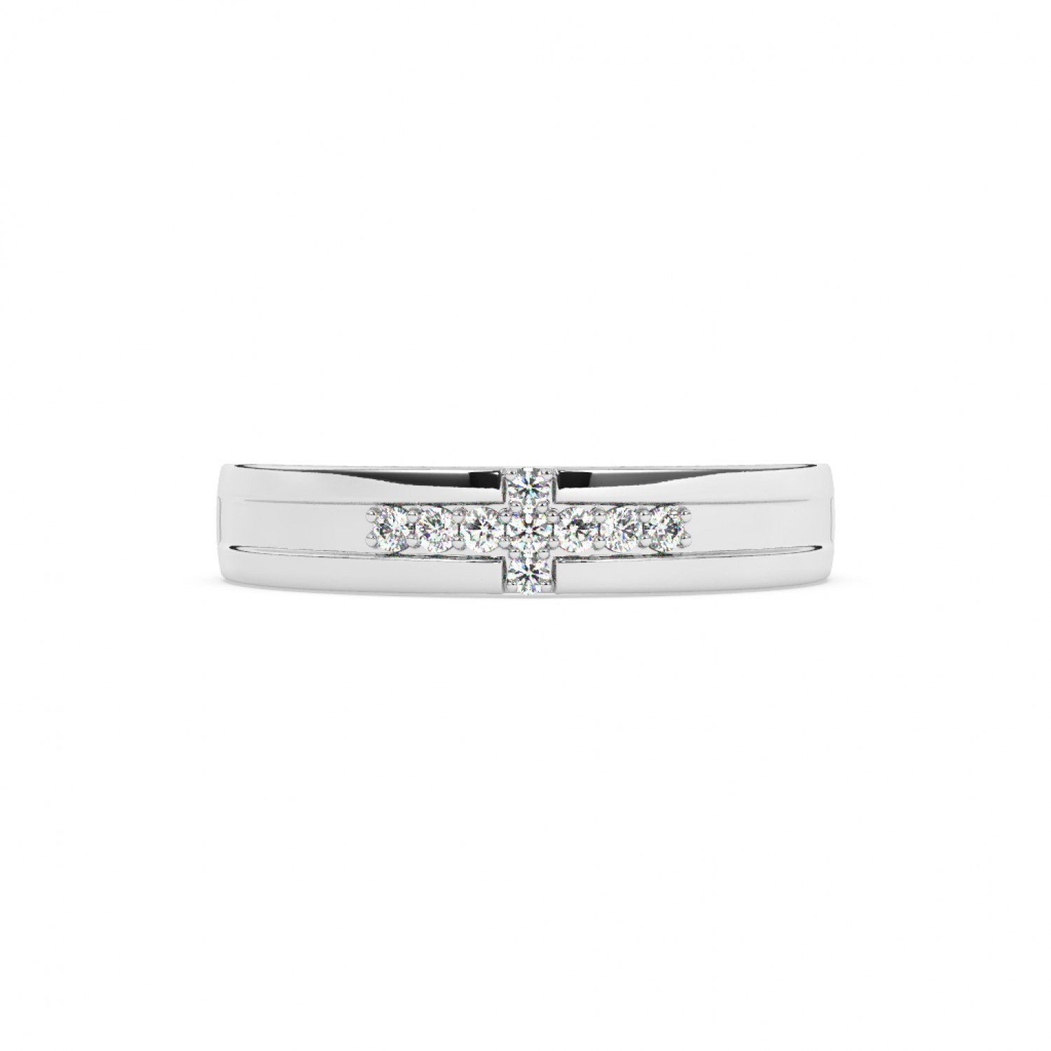 Silver Zircon Stud Band Silver Zircon Stud Band
