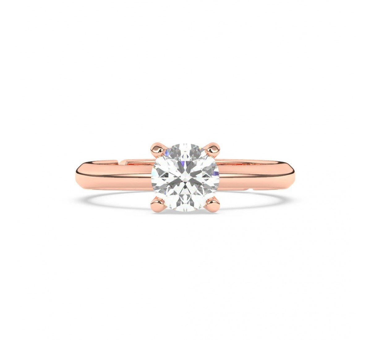 Rose Gold Zircon Vintage Ring