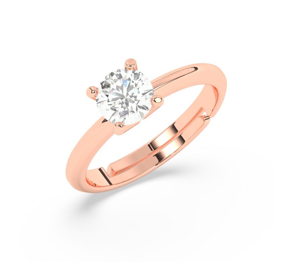 Rose Gold Zircon Vintage Ring