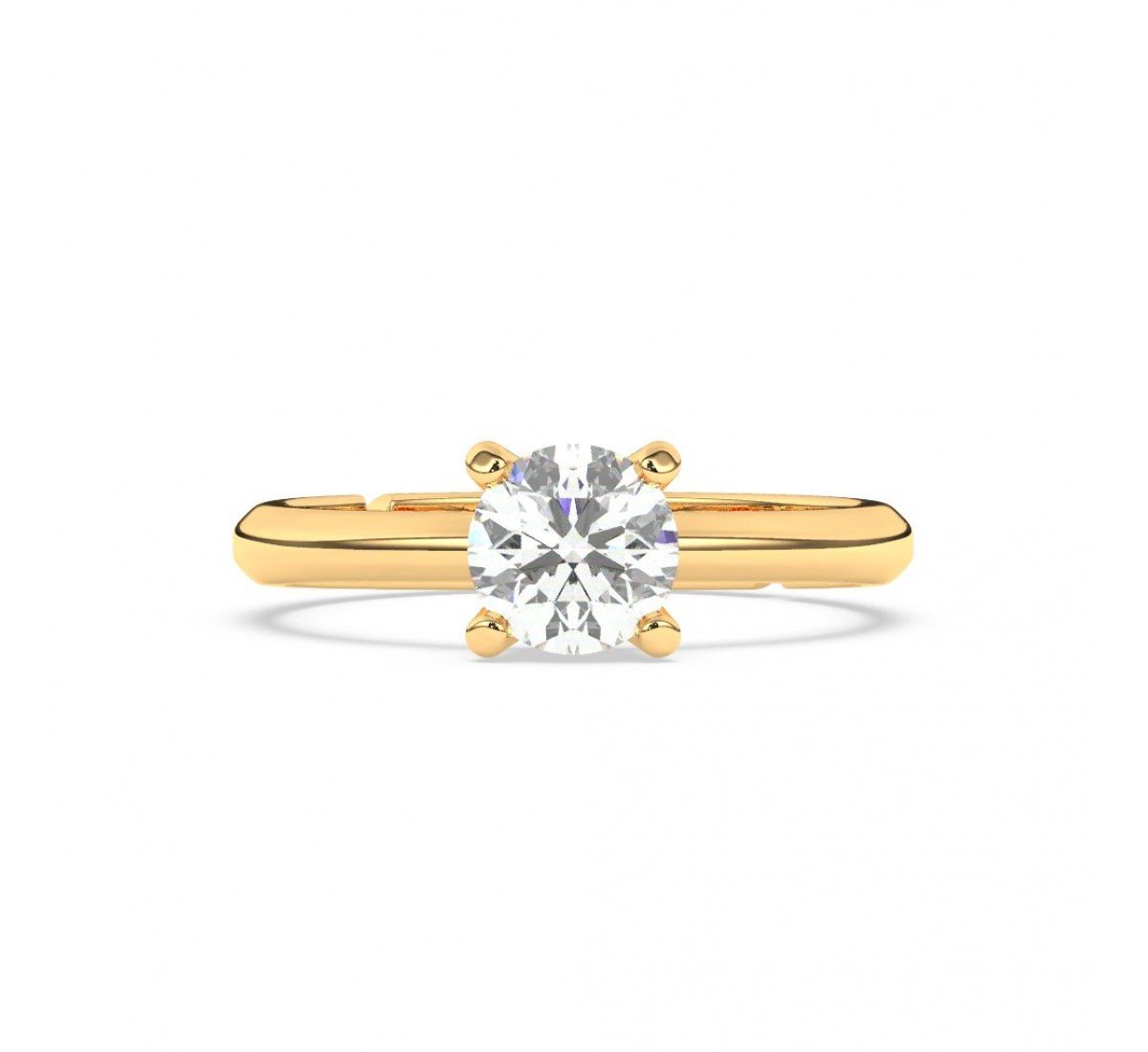 Gold Zircon Vintage Ring