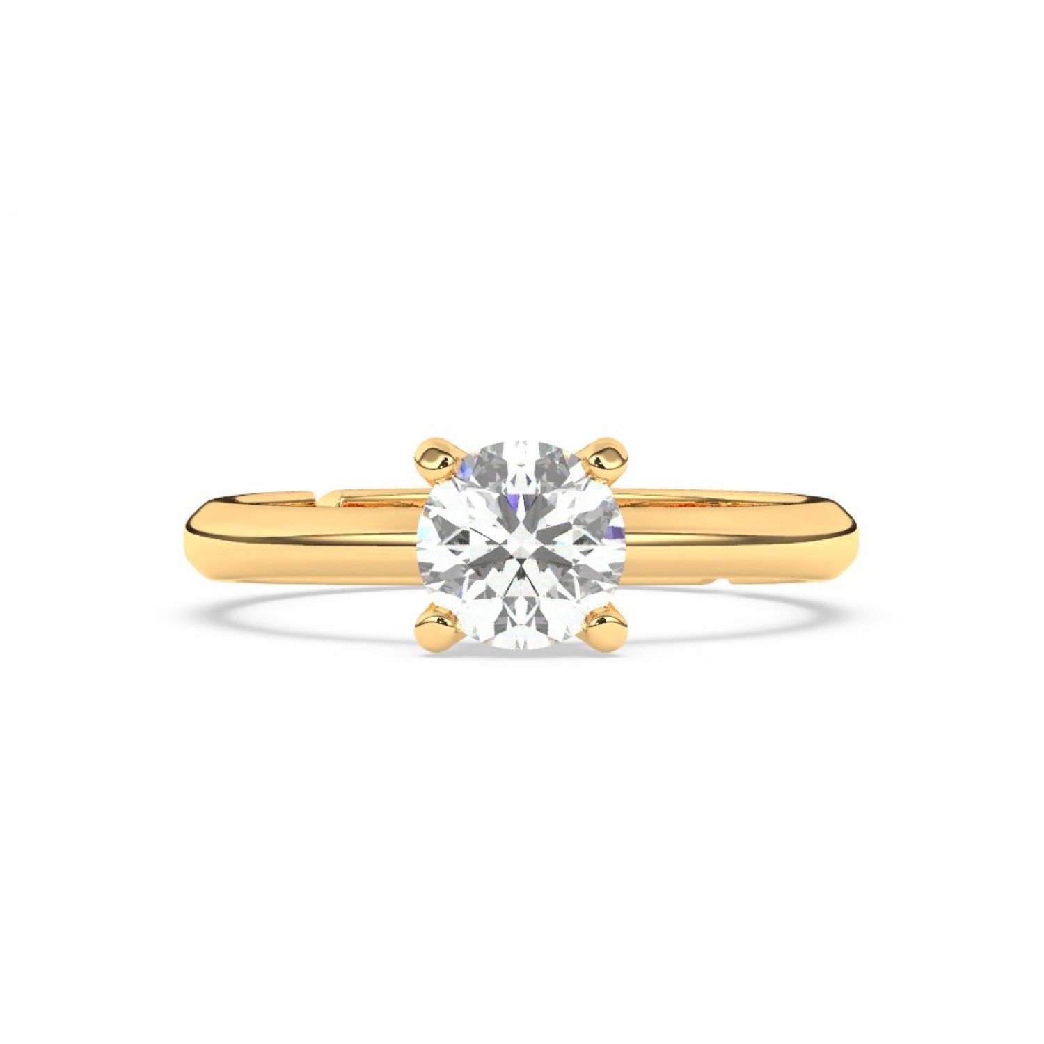 Gold Zircon Vintage Ring