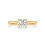 Gold Zircon Vintage Ring