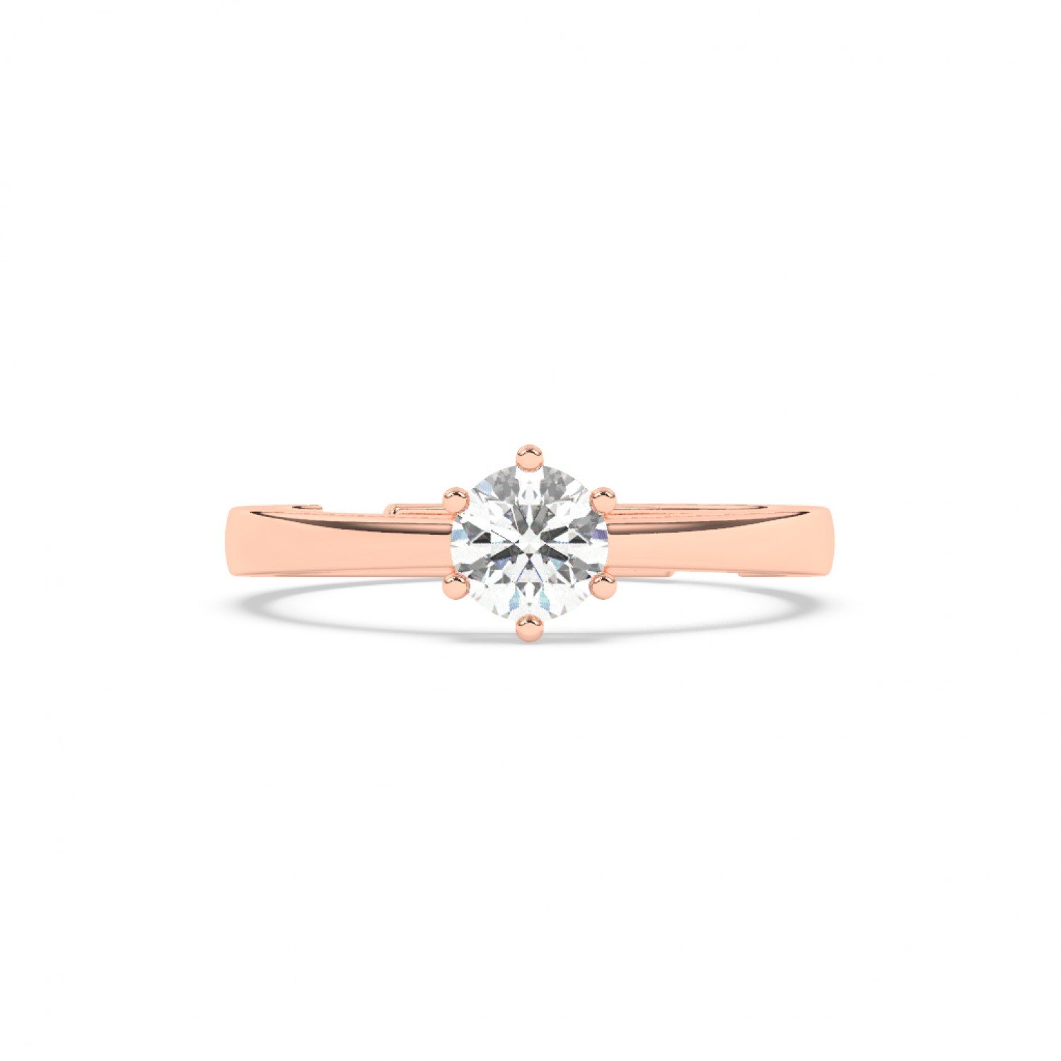 Rose Gold Classic Solitaire Ring Rose Gold Classic Solitaire Ring