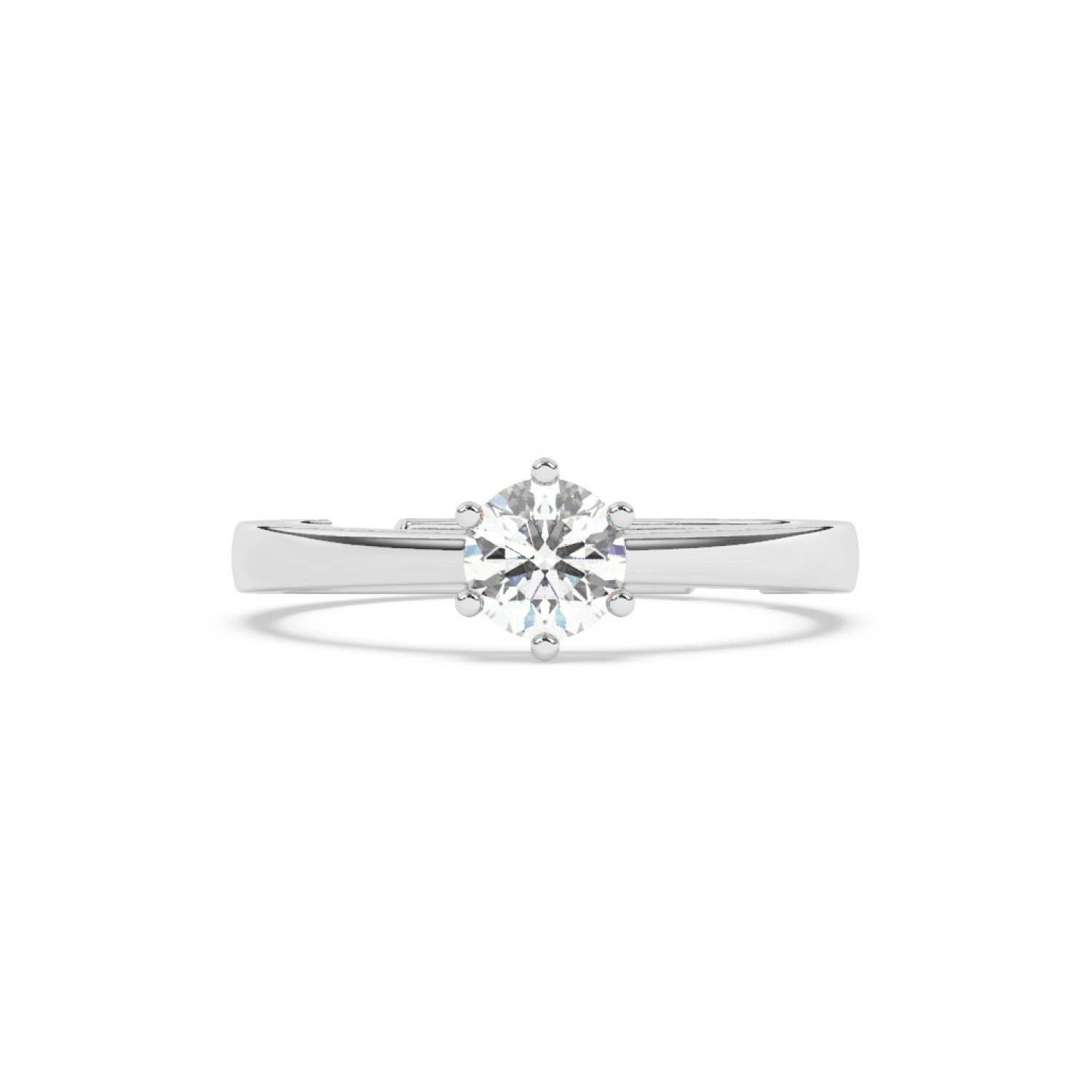 Silver Classic Solitaire Ring