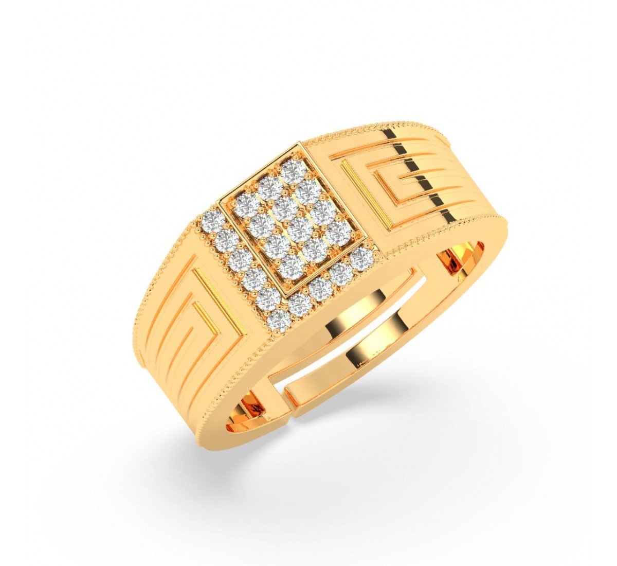 Gold Stallion Men'S Ring