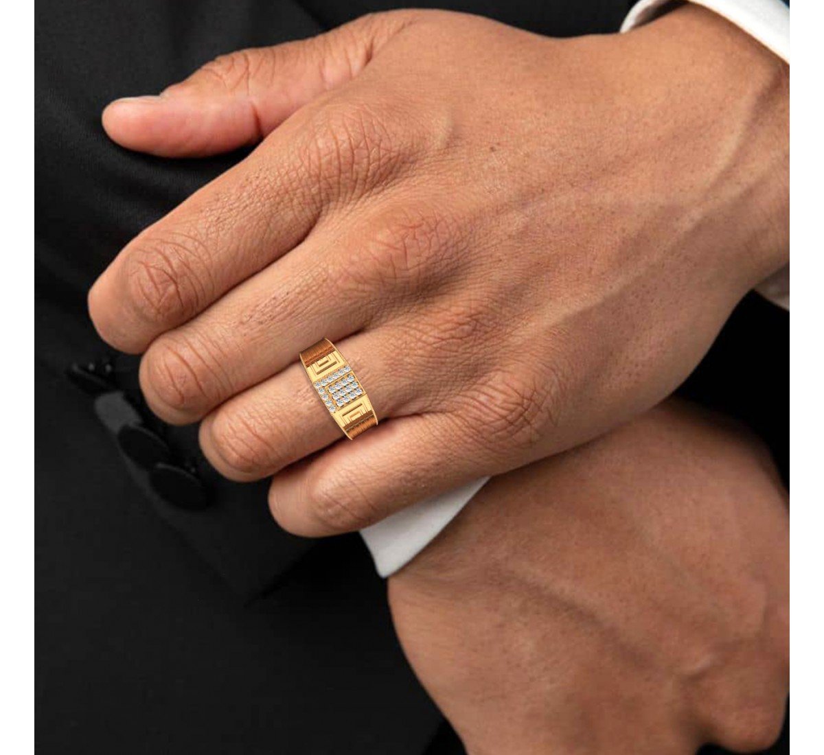 Gold Stallion Men'S Ring