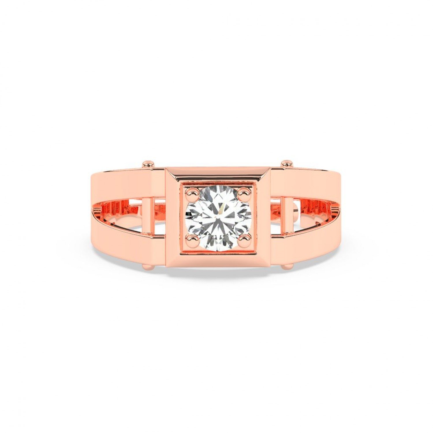 Rose Gold Statement Ring For Men Rose Gold Statement Ring For Men