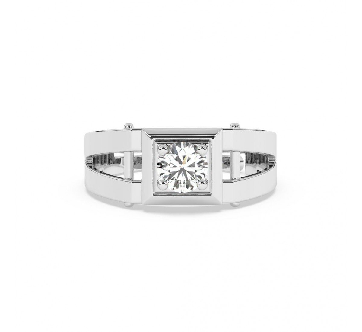 Silver Statement Ring For Men
