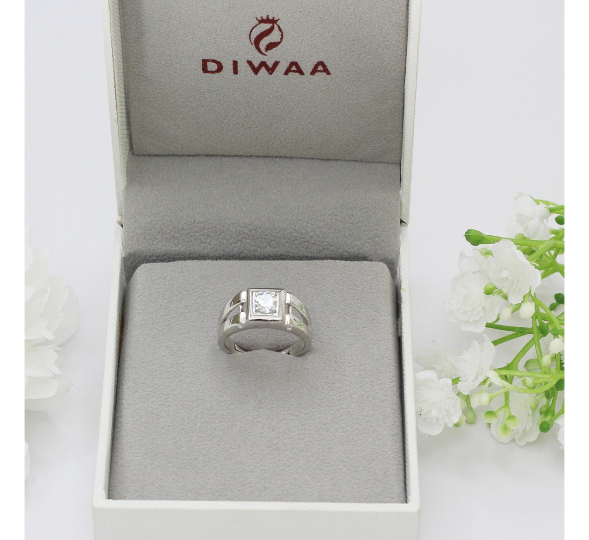 Silver Statement Ring For Men