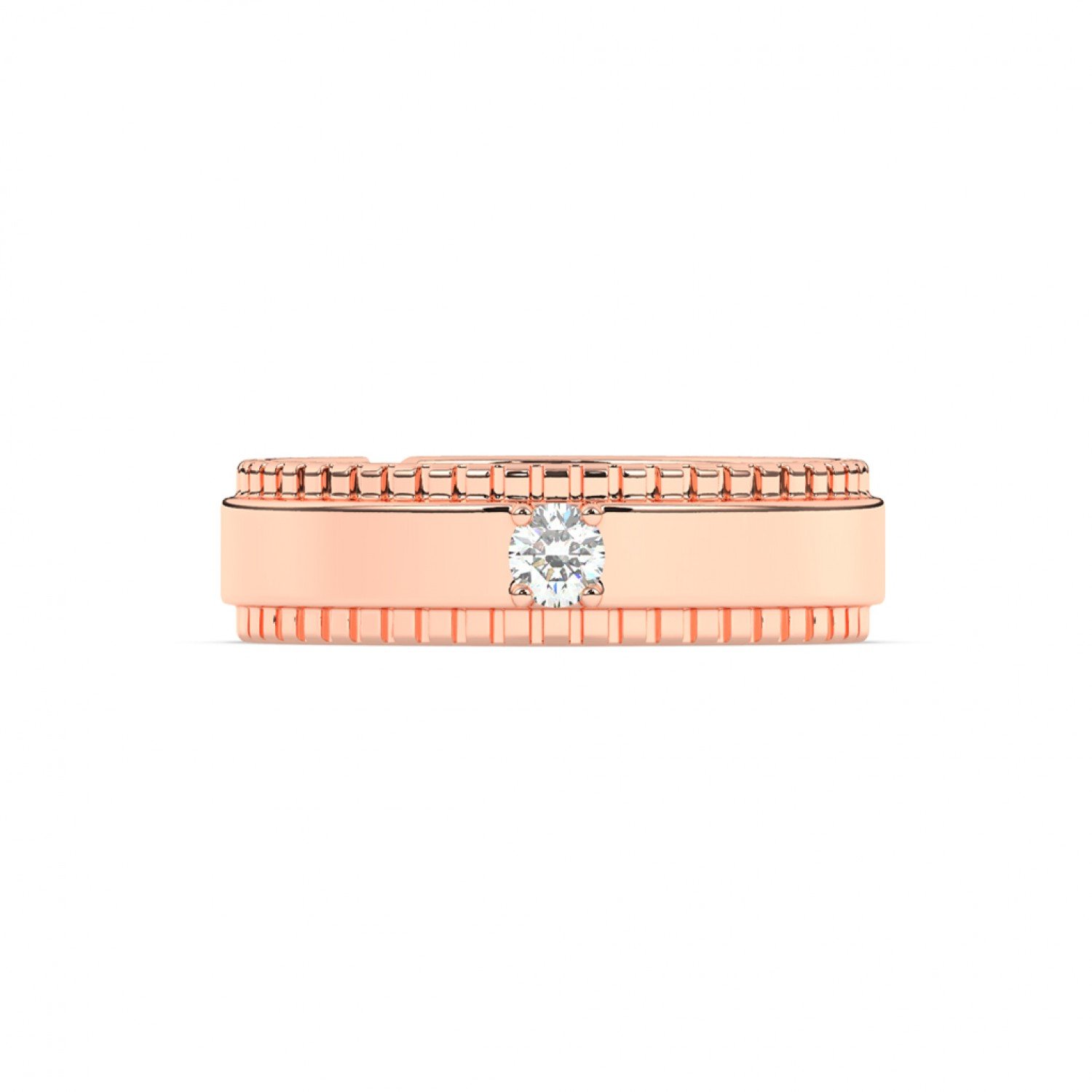 Rose Gold Band For Him Rose Gold Band For Him