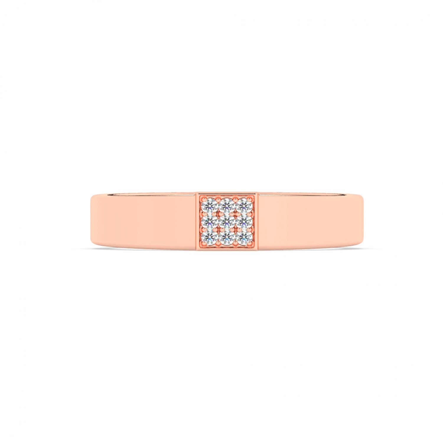 Rose Gold Shining Love Band