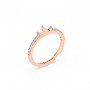 Rose Gold Crown Jewel Ring