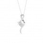 Silver Falling Dew Necklace With Link Chain