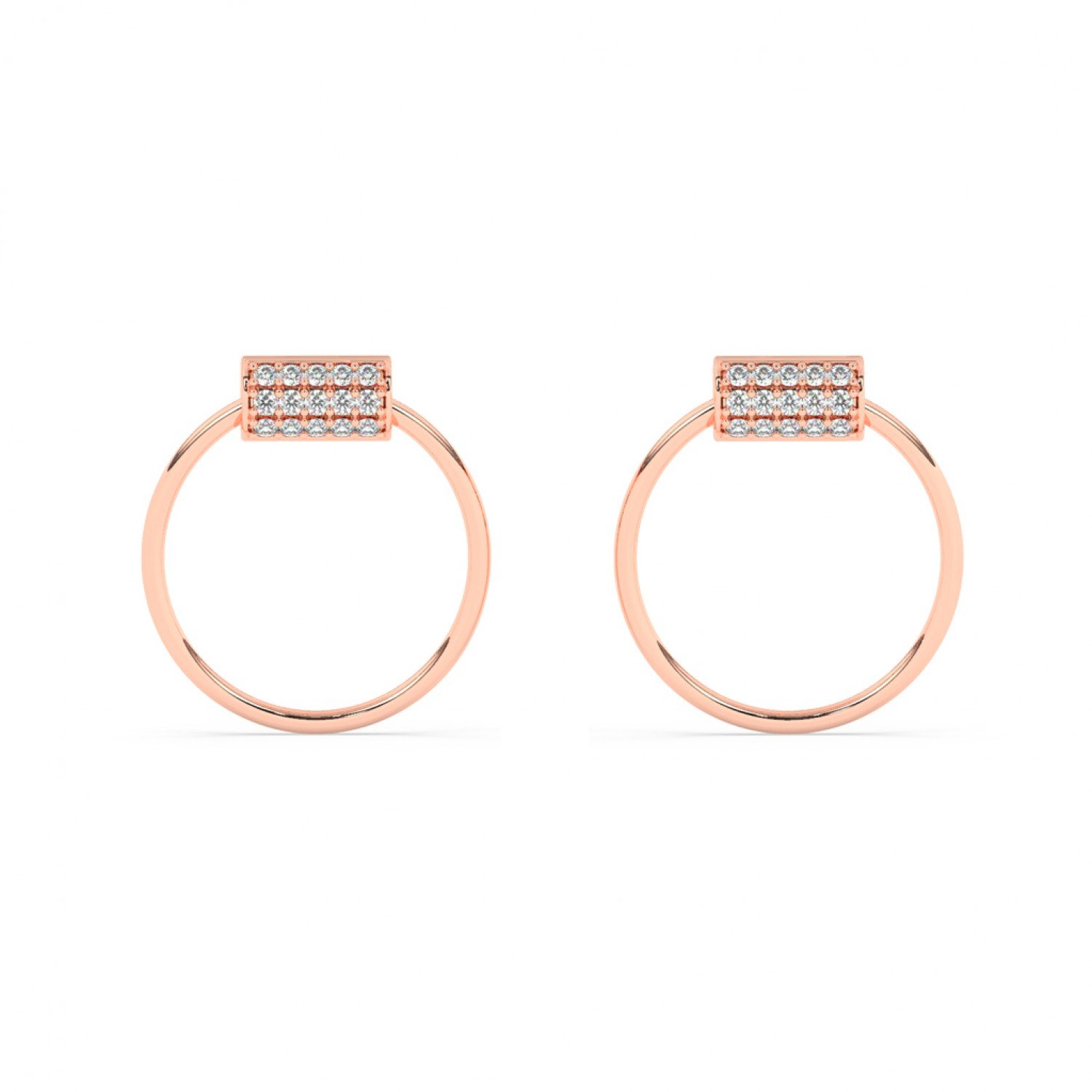 Rose Gold Chevron Earrings Rose Gold Chevron Earrings