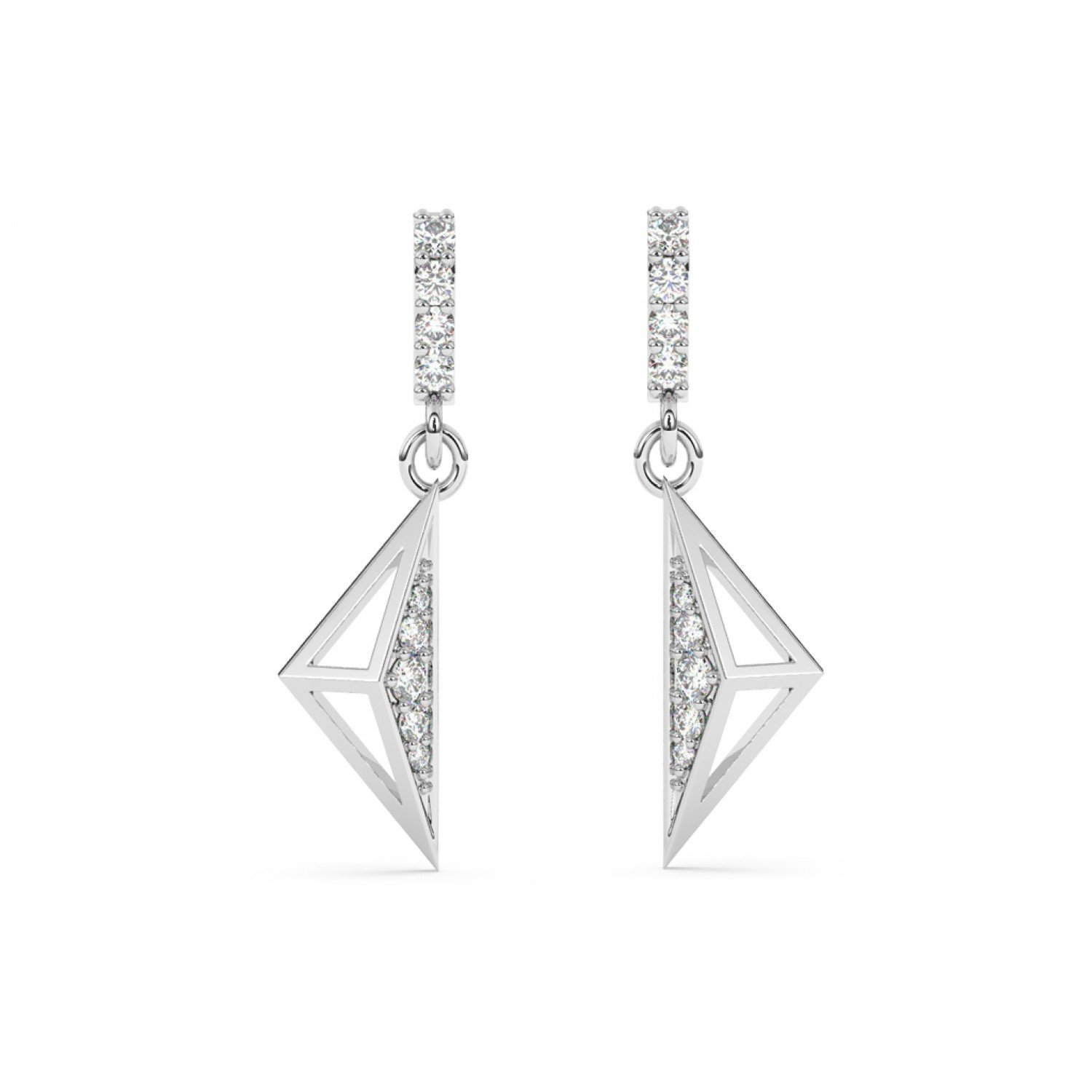 Silver Akira Drop Earrings Silver Akira Drop Earrings