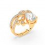 Gold Zircon Crowning Glory Ring