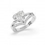 Silver Heart Solitaire Ring