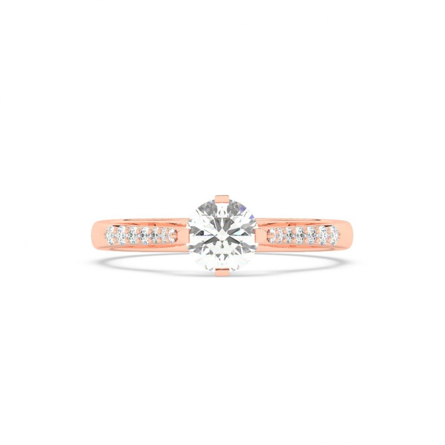 Rose Gold Classic Solitaire Ring Rose Gold Classic Solitaire Ring