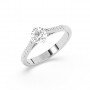 Silver Classic Solitaire Ring