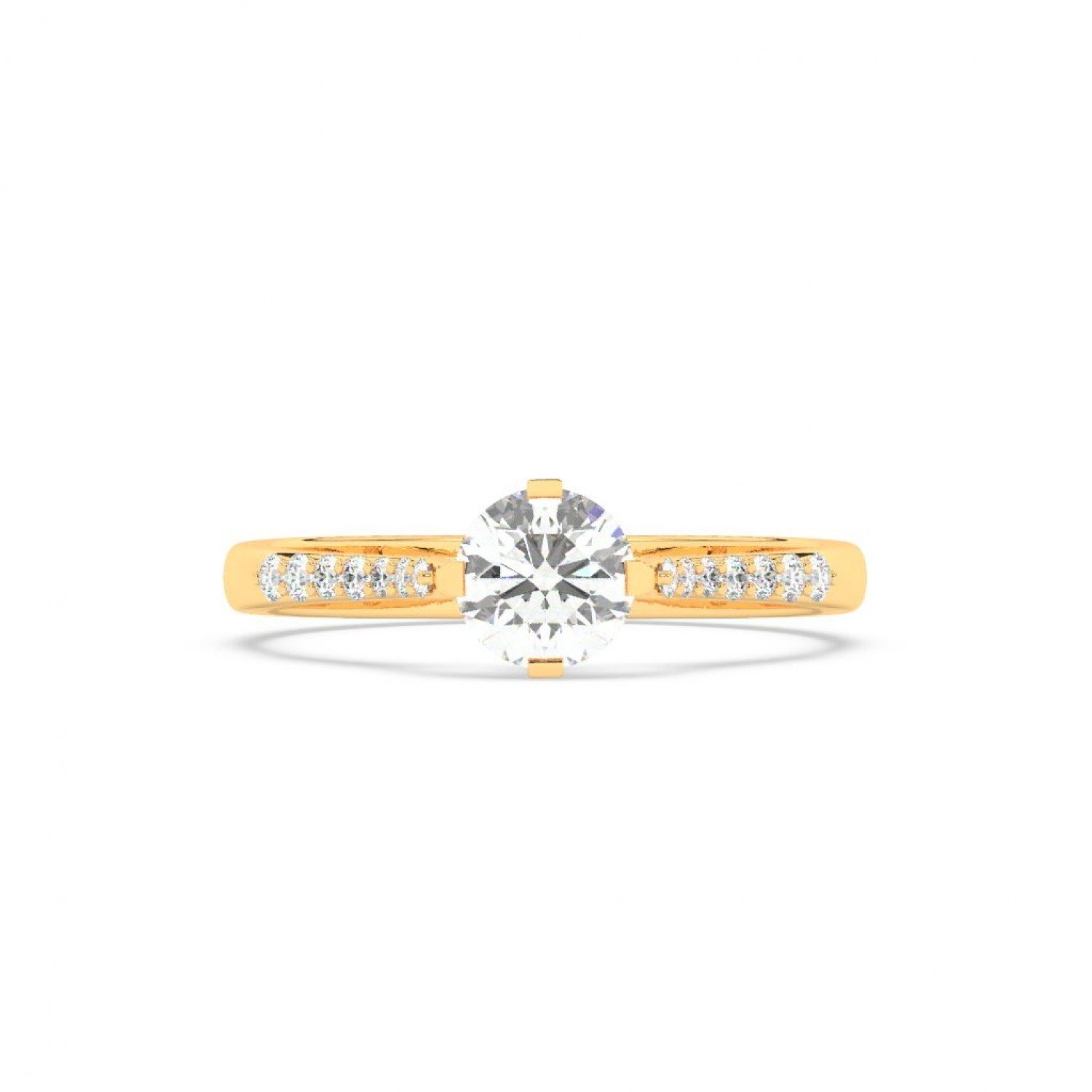Gold Classic Solitaire Ring Gold Classic Solitaire Ring