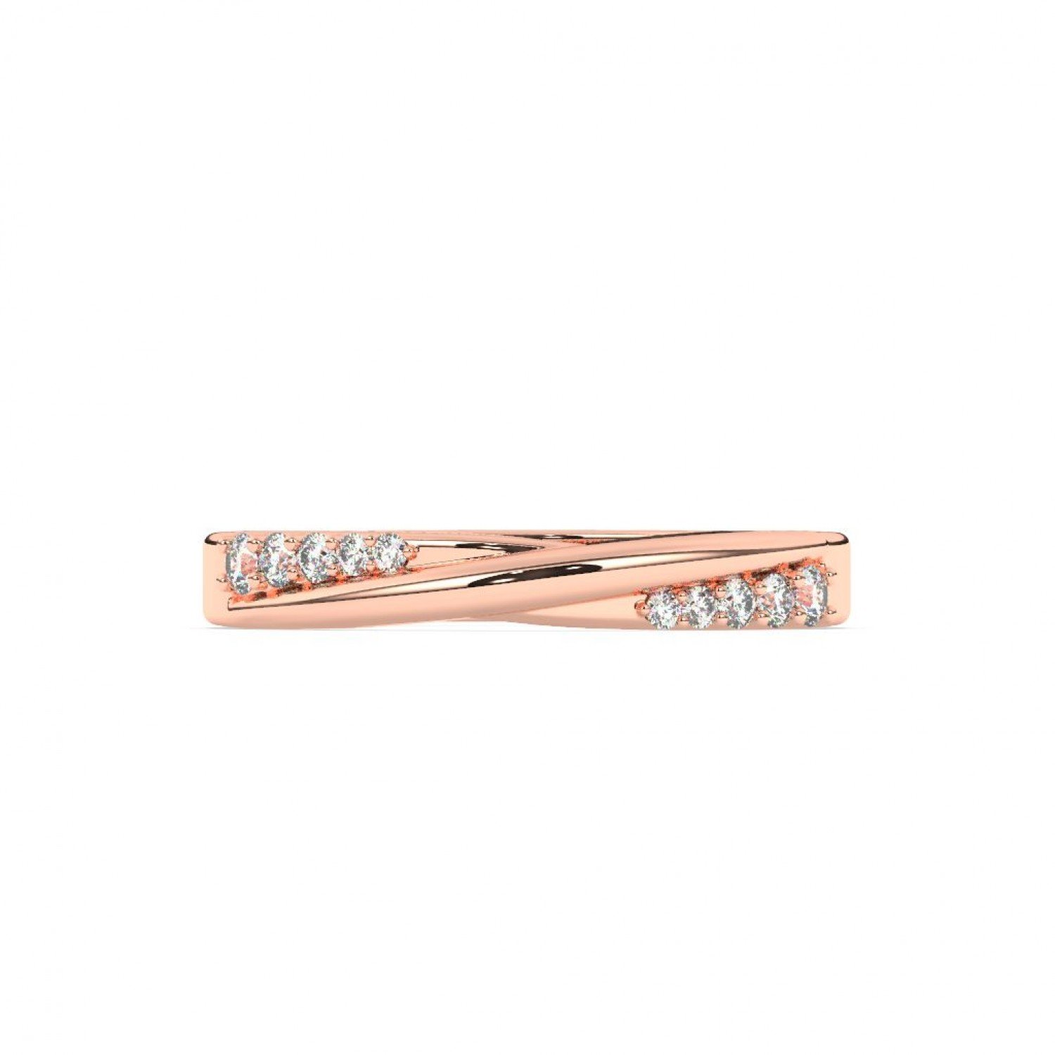 Rose Gold Plain Sterling Couple Ring Rose Gold Plain Sterling Couple Ring