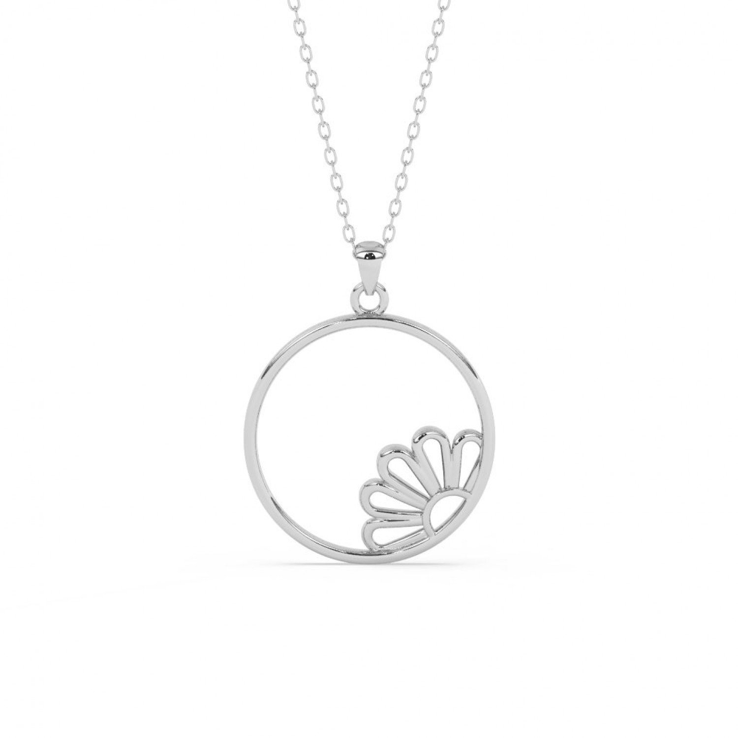 Silver Floral Bloom Pendent Silver Floral Bloom Pendent
