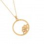 Gold Floral Bloom Pendent