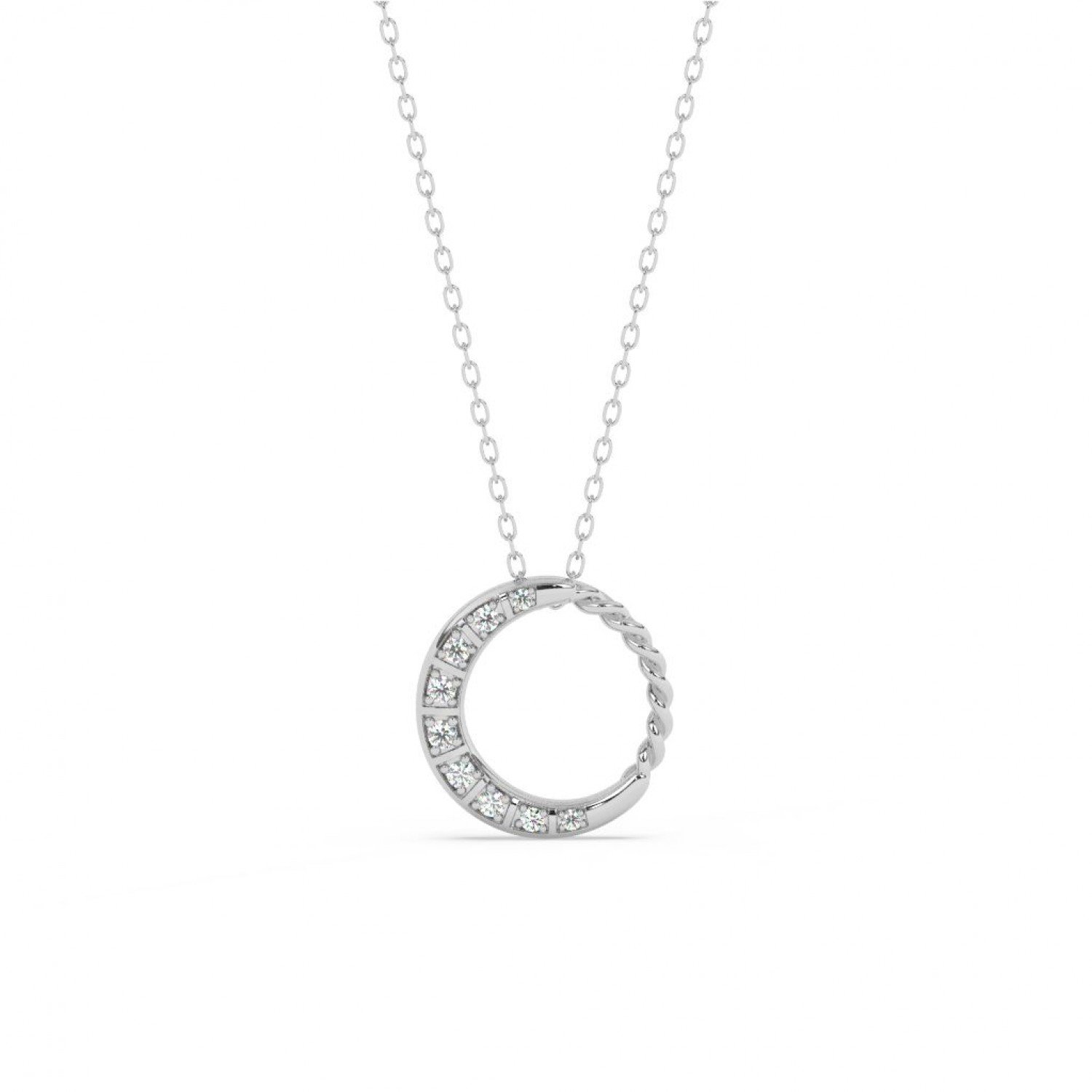 Silver Round Pendent With Chain Silver Round Pendent With Chain