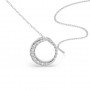Silver Round Pendent With Chain