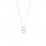 Silver Double Hexagon Pendent