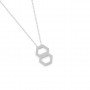 Silver Double Hexagon Pendent