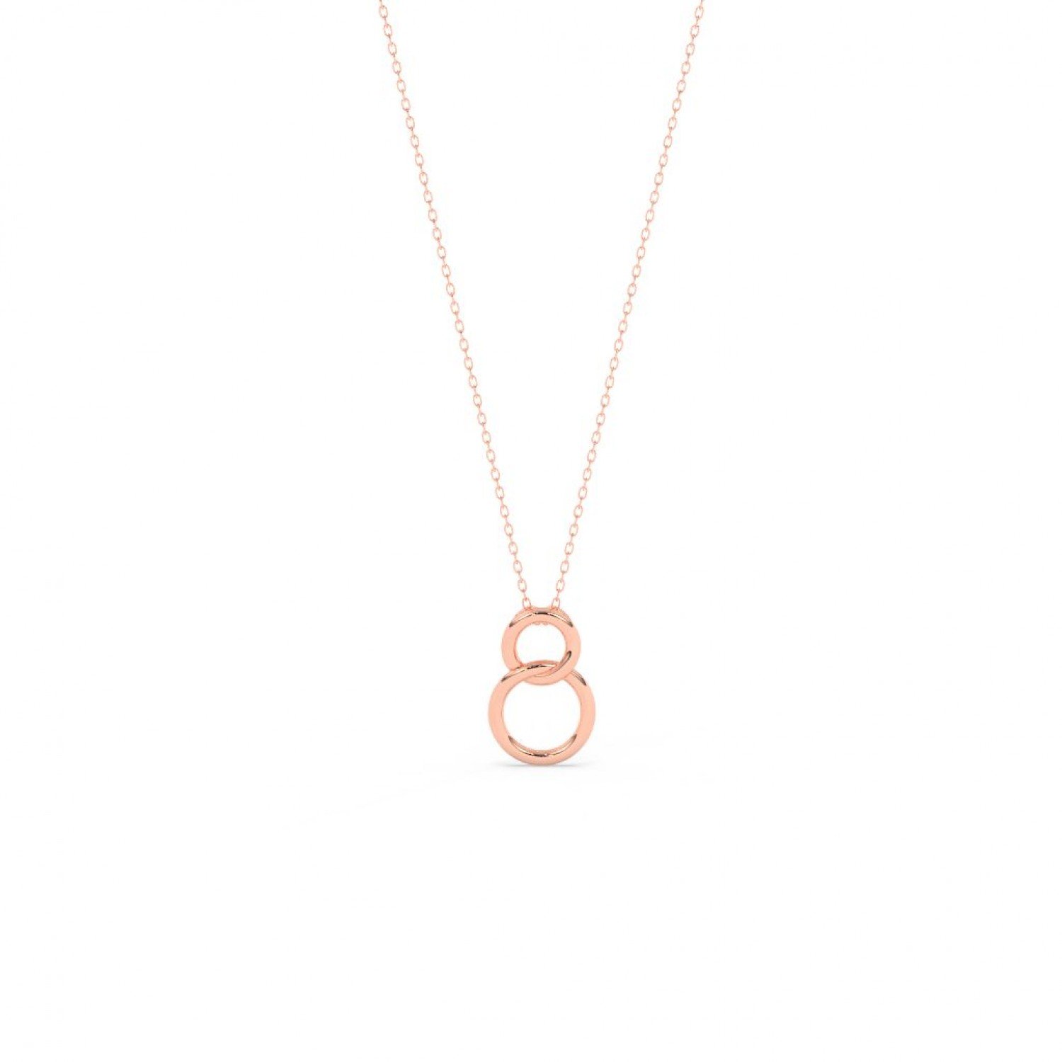 Rose Gold Infinity Circles Rose Gold Plated