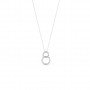 Silver Infinity Circles Rose Gold Plated
