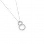 Silver Infinity Circles Rose Gold Plated