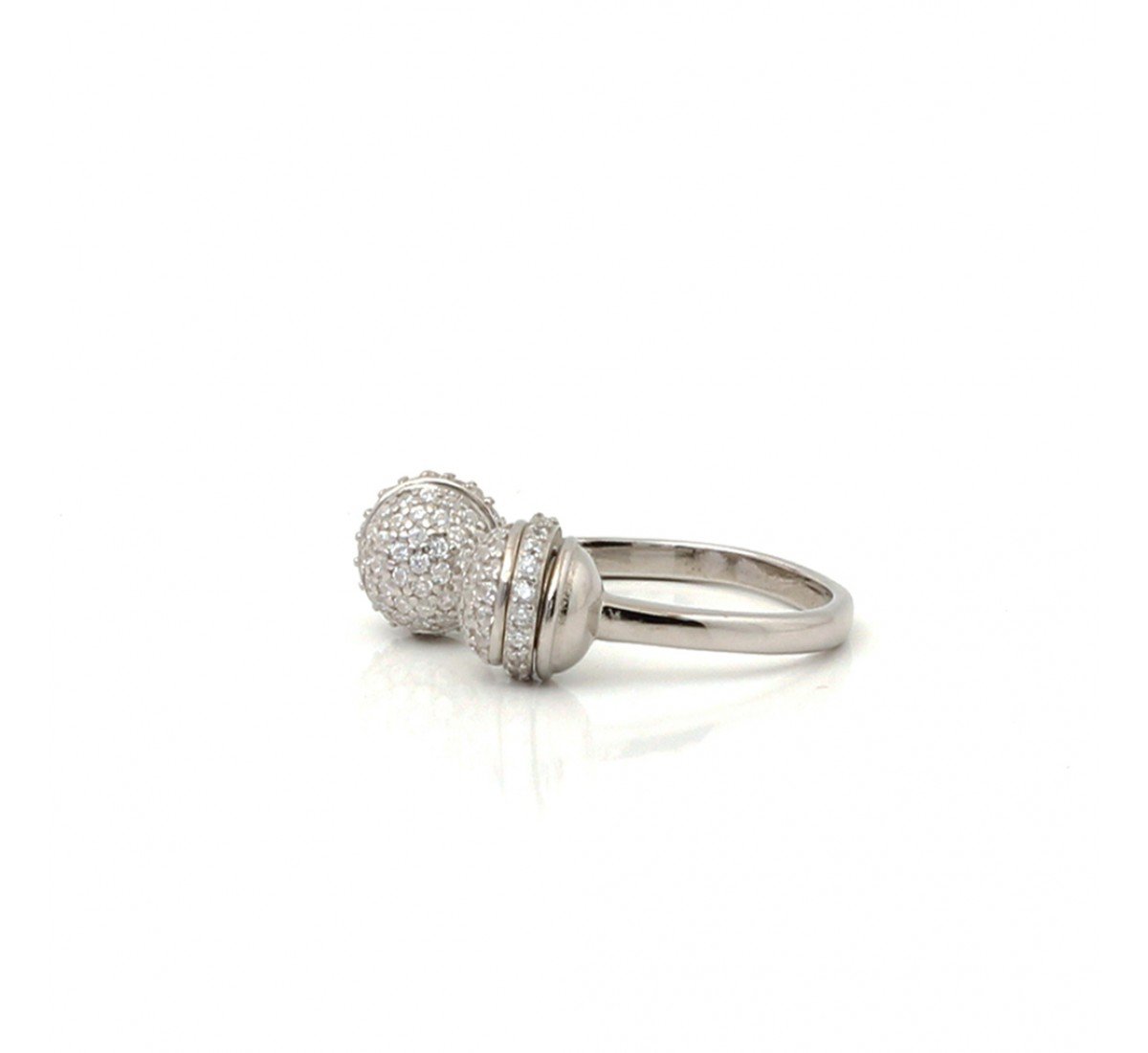 Micro Inlaid Zircon Ring