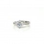 Silver Solitaire Zircon Elegant Ring