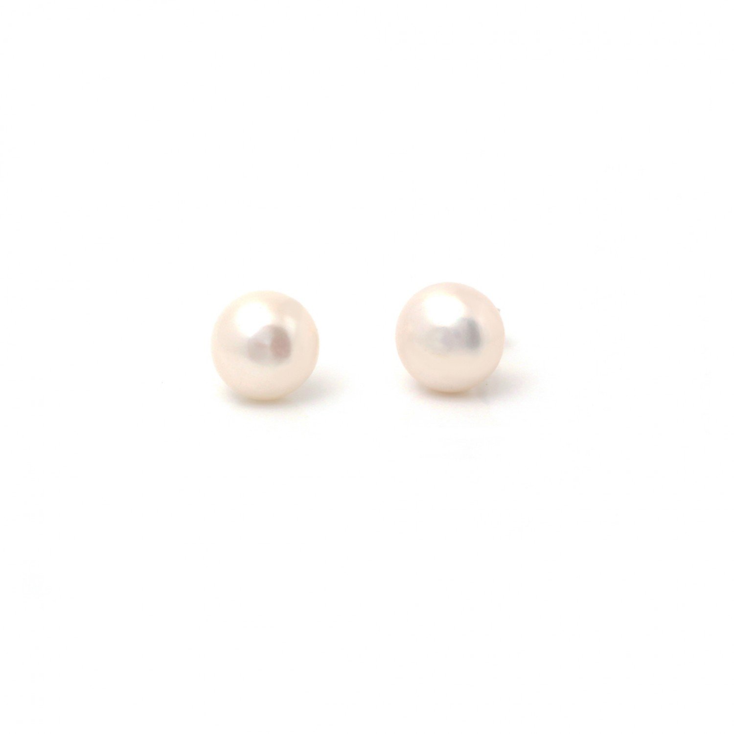 Silver Small White Pearl Earrings Silver Small White Pearl Earrings