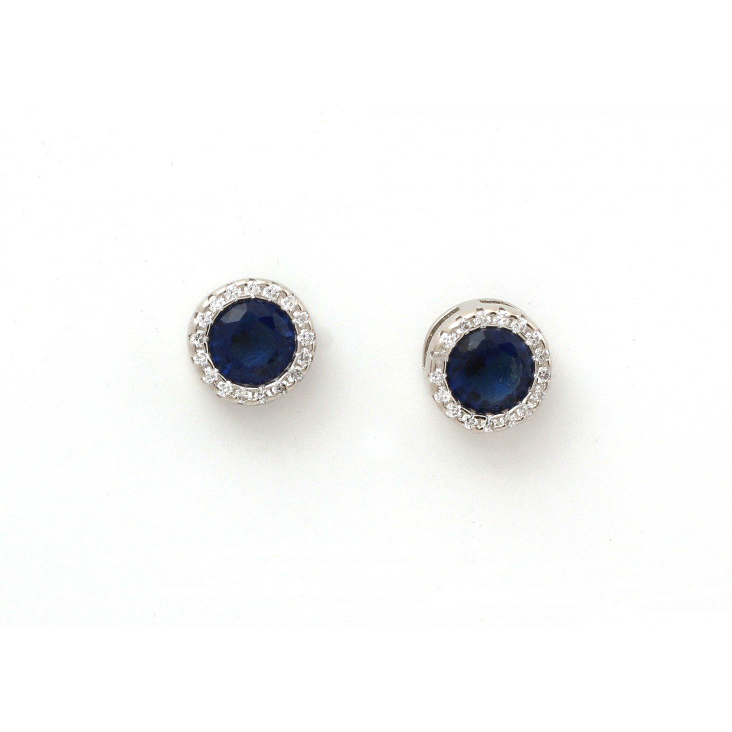 Silver Aqua Blue Studs Silver Aqua Blue Studs