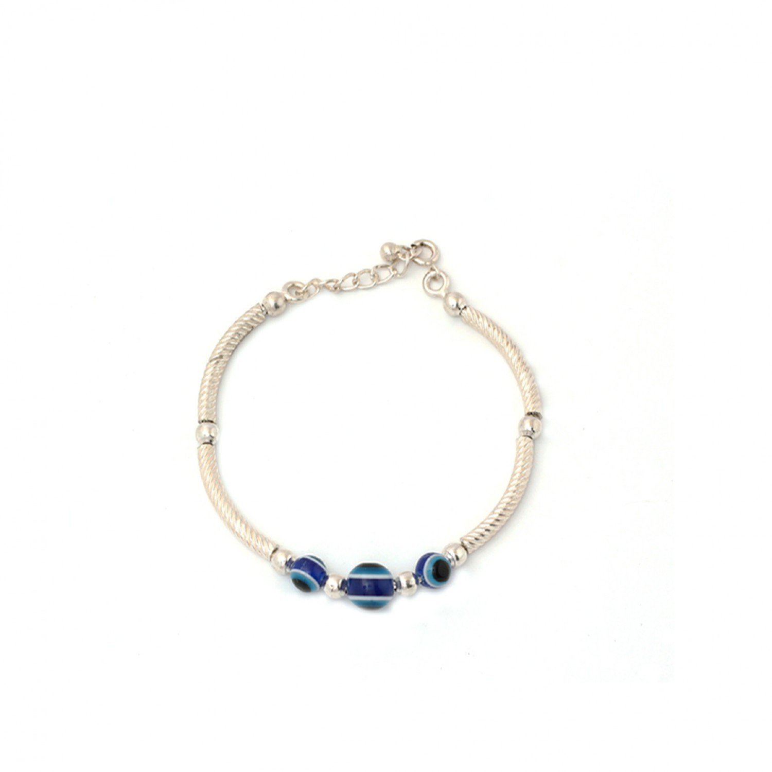 Silver Slim Classic Evil Eye Bracelet Silver Slim Classic Evil Eye Bracelet