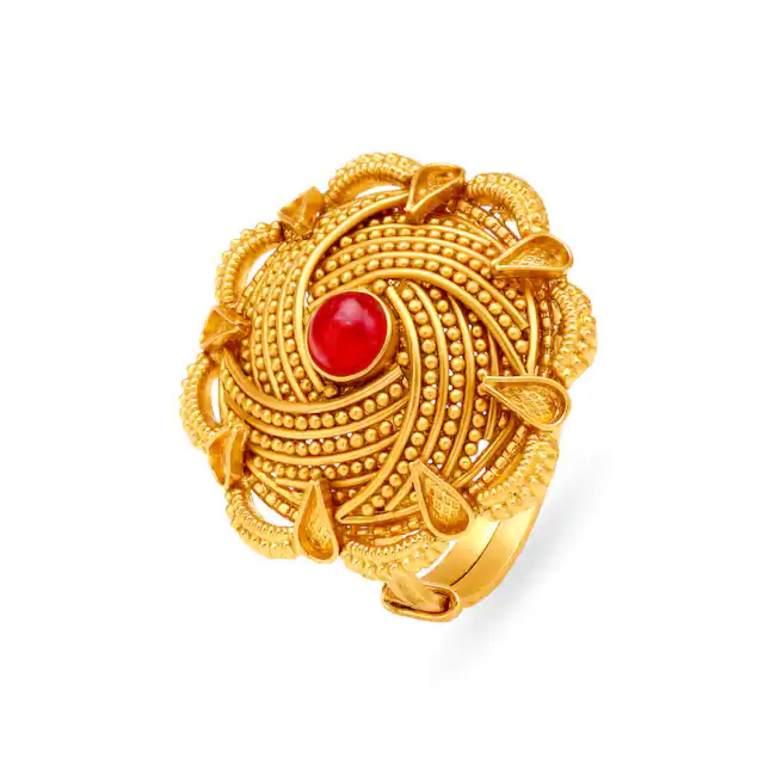 Hypnotic Butterfly Gold Ring